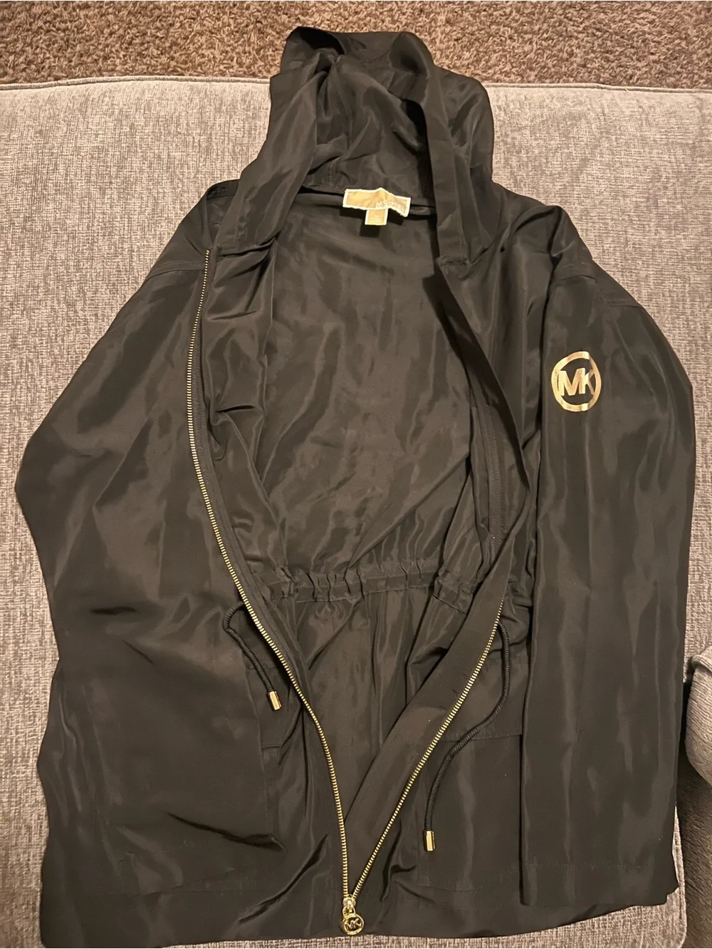 Michael Kors black hooded